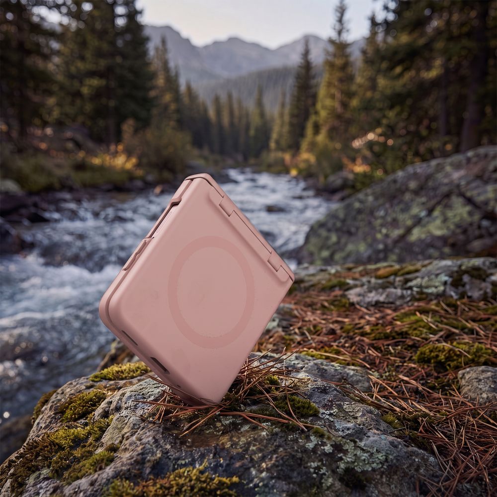 Dėklas Tech-Protect Kevlar Aura MagSafe, skirtas Samsung Galaxy Z Flip 8 - Rožinis -- Samsung Galaxy Z Flip 8