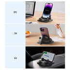 Telefono laikiklis su siurbtuku Joyroom JR-ZS354 automobiliui, biurui, namams - Juodas - OUTLET -- Uncategorized