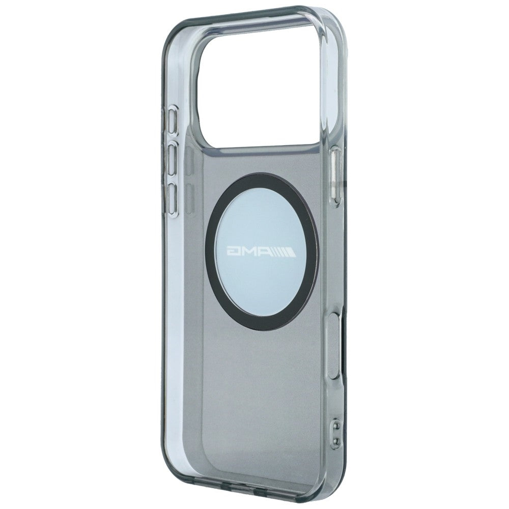 Dėklas iPhone 18 Pro Max / 17 Pro Max - Mercedes AMG IML Transparent Bicolor Block MagSafe, juodas ir pilkas -- iPhone 18...