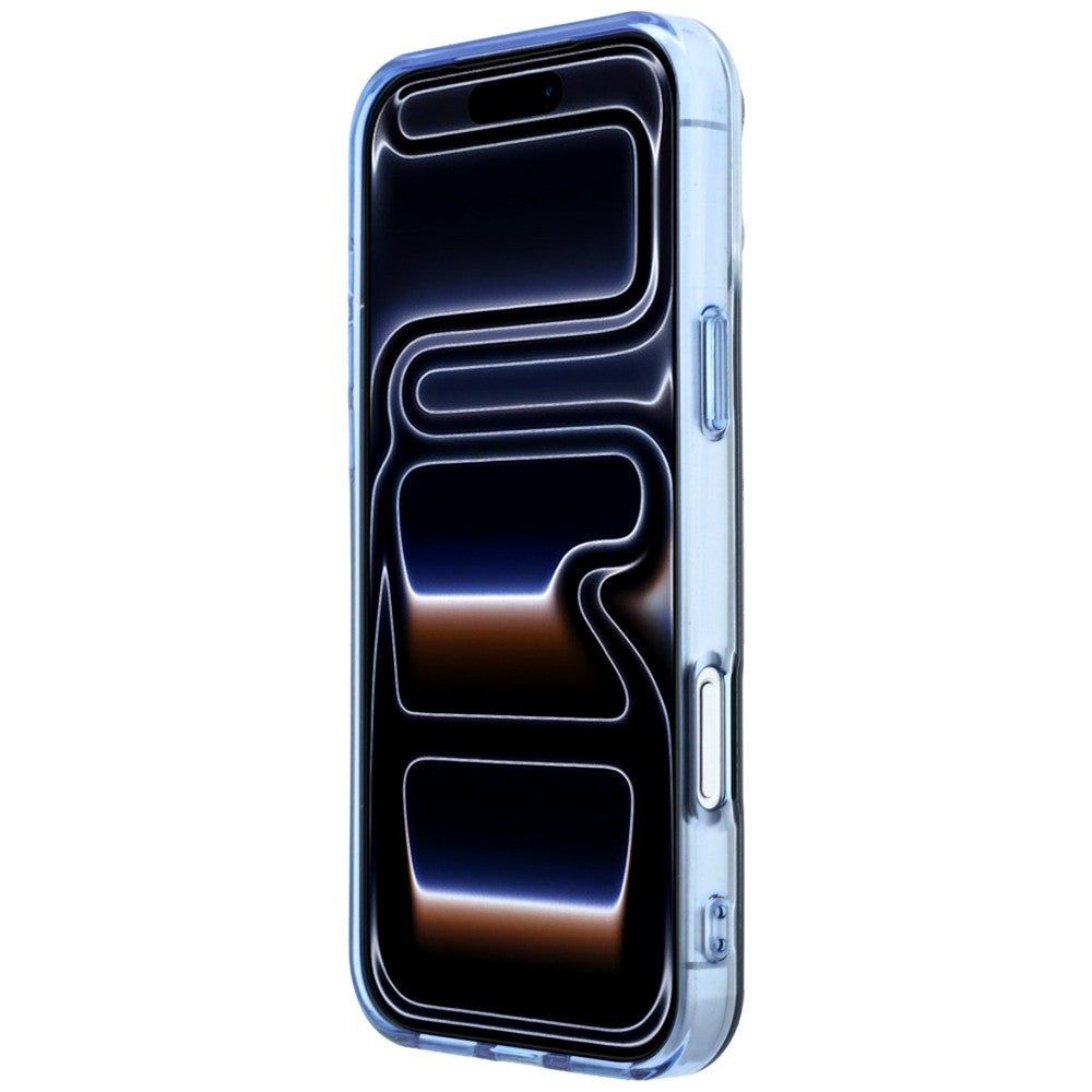 Dėklas Mercedes AMG IML Transparent Bicolor Block MagSafe, skirtas iPhone 18 Pro Max / 17 Pro Max - juodas ir mėlynas --...