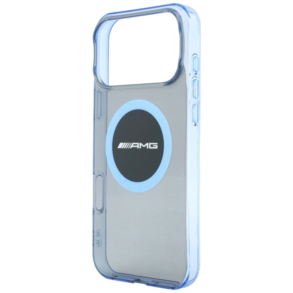Dėklas Mercedes AMG IML Transparent Bicolor Block MagSafe, skirtas iPhone 18 Pro Max / 17 Pro Max - juodas ir mėlynas --...