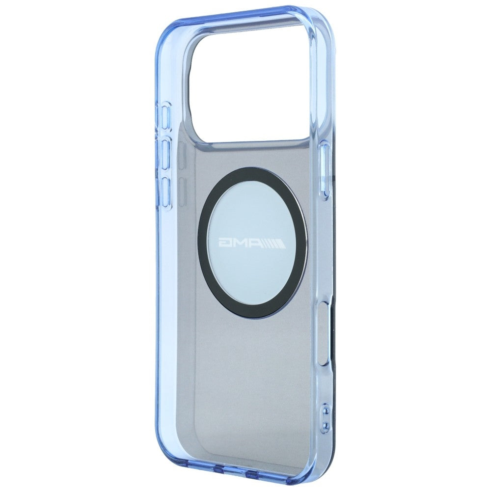 Dėklas Mercedes AMG IML Transparent Bicolor Block MagSafe, skirtas iPhone 18 Pro Max / 17 Pro Max - juodas ir mėlynas --...