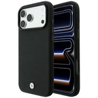 Dėklas BMW Kevlar Metal Logo MagSafe, skirtas iPhone 18 Pro Max / 17 Pro Max - juodas -- iPhone 18 Pro Max / iPhone 17...