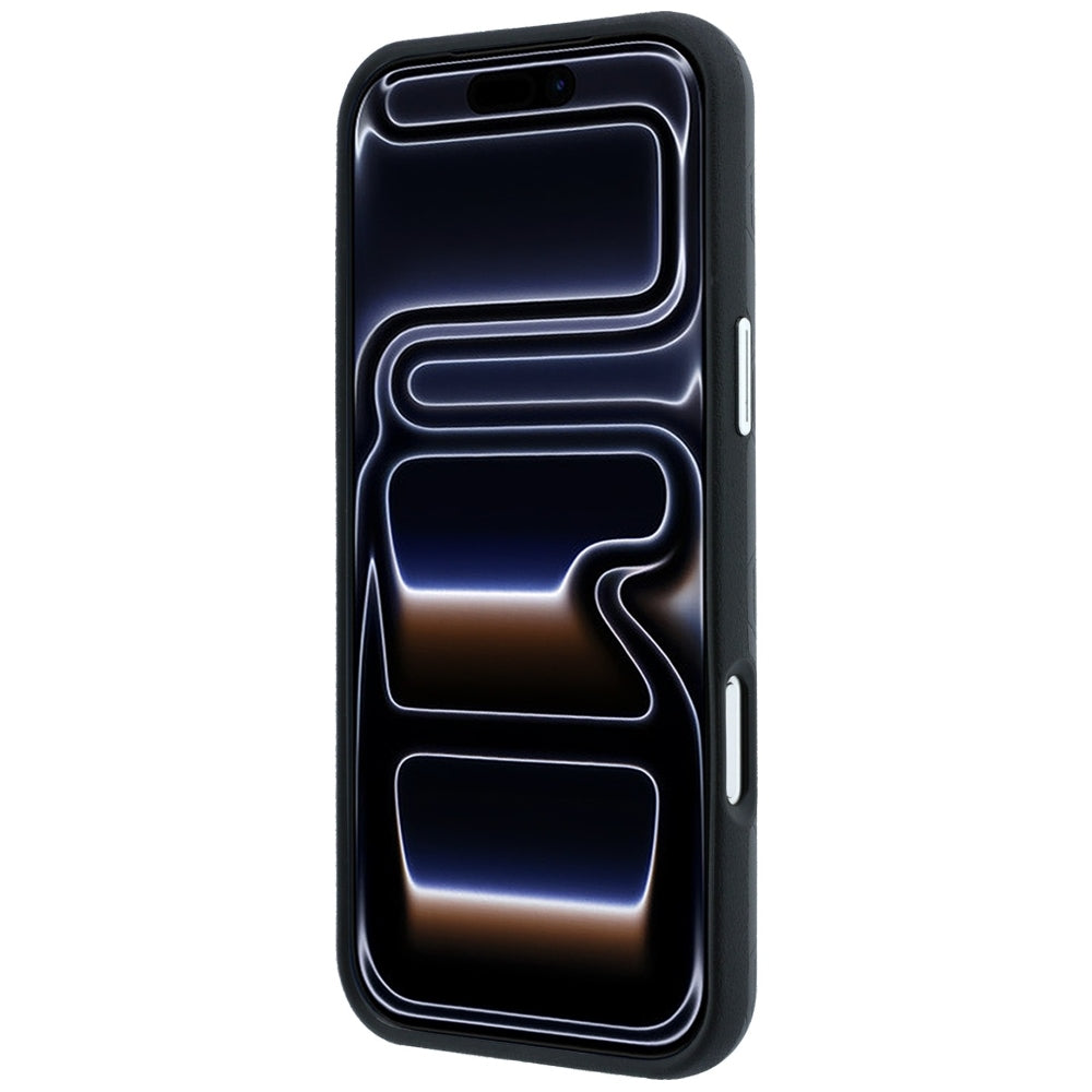 Dėklas BMW Sign Deboss Quilted Metal Logo MagSafe, skirtas iPhone 18 Pro / 17 Pro - Tamsiai pilkas -- iPhone 18 Pro /...