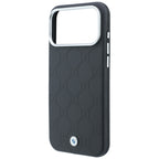 Dėklas BMW Sign Deboss Quilted Metal Logo MagSafe, skirtas iPhone 18 Pro / 17 Pro - Tamsiai pilkas -- iPhone 18 Pro /...