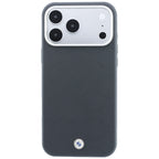Dėklas BMW Sign Deboss Quilted Metal Logo MagSafe, skirtas iPhone 18 Pro Max / 17 Pro Max - Tamsiai pilkas -- iPhone 18...