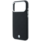 Dėklas BMW Sign Deboss Quilted Metal Logo MagSafe, skirtas iPhone 18 Pro Max / 17 Pro Max - Juodas -- iPhone 18 Pro Max /...