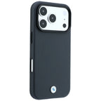 Dėklas BMW Sign Kevlar Metal Logo MagSafe, skirtas iPhone 18 Pro Max / 17 Pro Max - Tamsiai pilkas -- iPhone 18 Pro Max /...