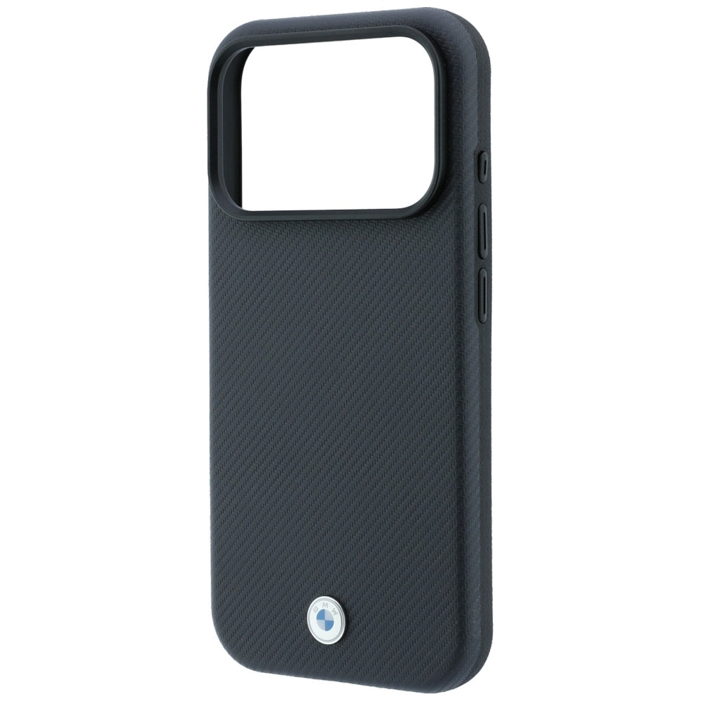 Dėklas BMW Sign Kevlar Metal Logo MagSafe, skirtas iPhone 18 Pro Max / 17 Pro Max - Tamsiai pilkas -- iPhone 18 Pro Max /...