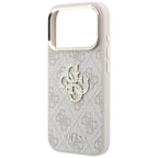 Dėklas Guess 4G & Big Strass Logo, skirtas iPhone 18 Pro Max / 17 Pro Max - Rožinė -- iPhone 18 Pro Max / iPhone 17 Pro Max