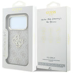 Dėklas Guess 4G & Big Strass Logo, skirtas iPhone 18 Pro Max / 17 Pro Max - Rožinė -- iPhone 18 Pro Max / iPhone 17 Pro Max