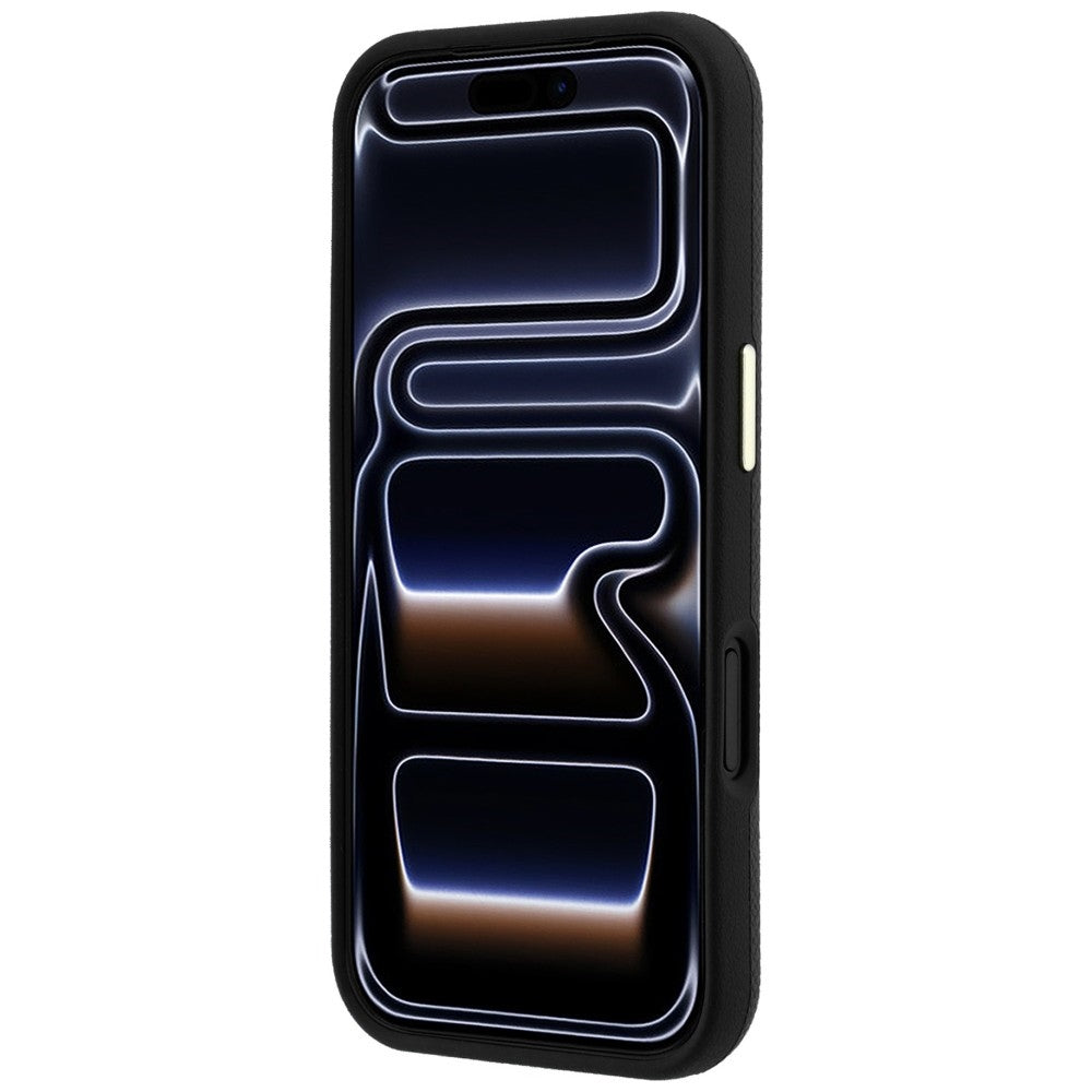 Dėklas Guess Grained & Big Resin Logo, skirtas iPhone 18 Pro / 17 Pro - Juoda -- iPhone 18 Pro / iPhone 17 Pro