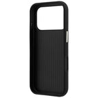 Dėklas Guess Grained & Big Resin Logo, skirtas iPhone 18 Pro / 17 Pro - Juoda -- iPhone 18 Pro / iPhone 17 Pro