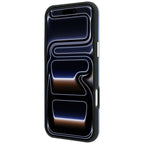 Dėklas Guess Grained Round Strass Logo MagSafe telefonui iPhone 18 Pro / 17 Pro - Mėlynas -- iPhone 18 Pro / iPhone 17 Pro