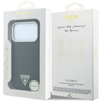 Dėklas Guess Kevlar Triangle Logo MagSafe telefonui iPhone 18 Pro Max / 17 Pro Max - Juodas -- iPhone 18 Pro Max / iPhone...