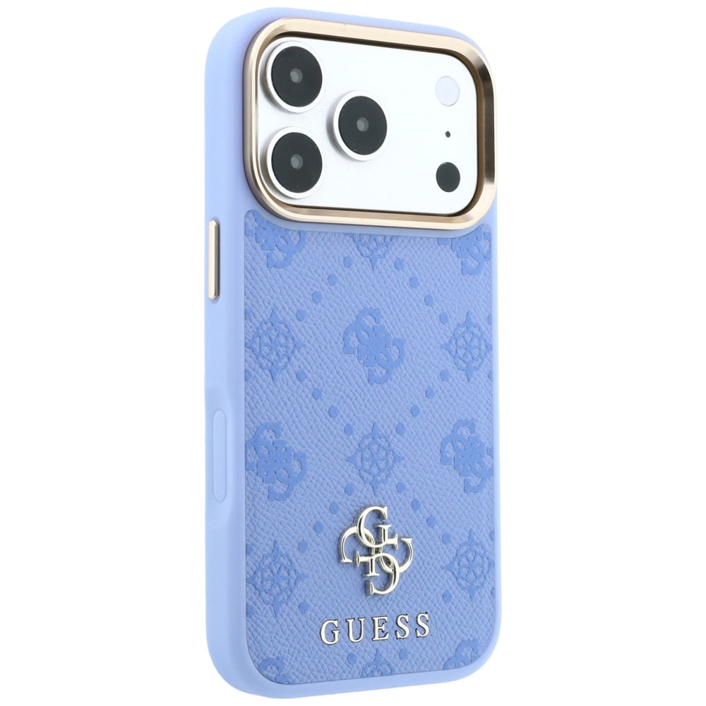 Dėklas Guess Peony 4G Small Logo MagSafe telefonui iPhone 18 Pro / 17 Pro - Šviesiai mėlynas -- iPhone 18 Pro / iPhone 17 Pro