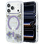 Dėklas Guess Resin Flowers Glitter MagSafe telefonui iPhone 18 Pro Max / 17 Pro Max - violetinis -- iPhone 18 Pro Max /...