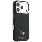 Dėklas Guess Saffiano Small 4G & Classic Logo MagSafe telefonams iPhone 18 Pro / 17 Pro - Juodas -- iPhone 18 Pro /...