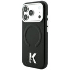 Dėklas Karl Lagerfeld Grained Embossed Ring & Kameo Logo MagSafe telefonams iPhone 18 Pro / 17 Pro - Juoda -- iPhone 18...