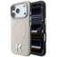 Dėklas Karl Lagerfeld Grained Embossed Ring & Kameo Logo MagSafe telefonams iPhone 18 Pro Max / 17 Pro Max - Smėlio --...