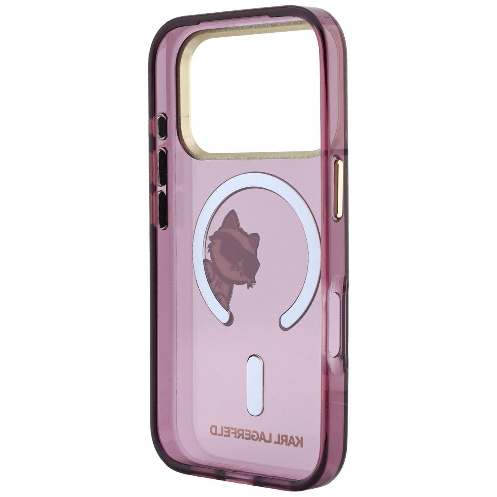 Dėklas Karl Lagerfeld Peekaboo Logo MagSafe telefonui iPhone 18 Pro Max / 17 Pro Max - bordo -- iPhone 18 Pro Max /...
