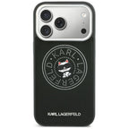 Dėklas Karl Lagerfeld Point & Choupette Sketch MagSafe skirtas iPhone 18 Pro Max / 17 Pro Max - Juodas -- iPhone 18 Pro...