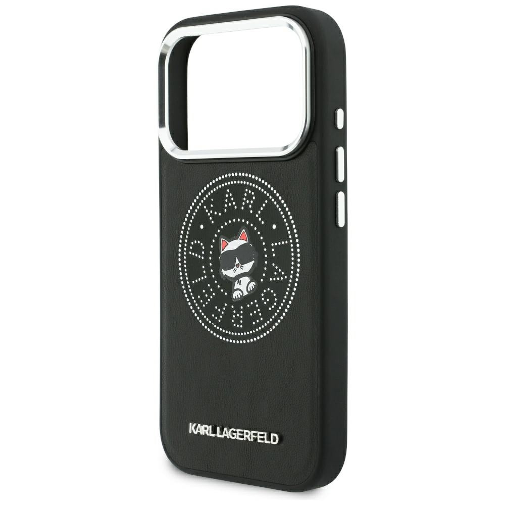 Dėklas Karl Lagerfeld Point & Choupette Sketch MagSafe skirtas iPhone 18 Pro Max / 17 Pro Max - Juodas -- iPhone 18 Pro...