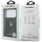 Dėklas Karl Lagerfeld Point & Choupette Sketch MagSafe skirtas iPhone 18 Pro Max / 17 Pro Max - Juodas -- iPhone 18 Pro...