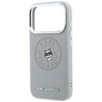 Dėklas Karl Lagerfeld Point & Choupette Sketch MagSafe skirtas iPhone 18 Pro Max / 17 Pro Max - Pilkas -- iPhone 18 Pro...
