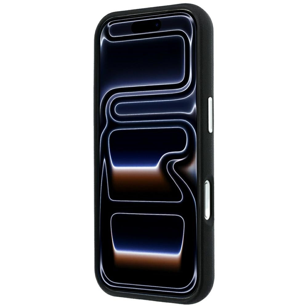 Dėklas Karl Lagerfeld Saffiano Small Script Metal Logo MagSafe skirtas iPhone 18 Pro / 17 Pro - Juodas -- iPhone 18 Pro /...
