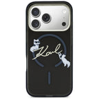Dėklas Karl Lagerfeld Script Logo MagSafe, skirtas iPhone 18 Pro Max / 17 Pro Max - Juodas -- iPhone 18 Pro Max / iPhone...