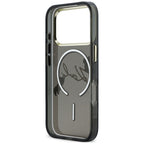 Dėklas Karl Lagerfeld Script Logo MagSafe, skirtas iPhone 18 Pro Max / 17 Pro Max - Juodas -- iPhone 18 Pro Max / iPhone...