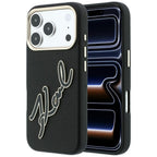 Dėklas Karl Lagerfeld Smooth Big Resin Signature Logo, skirtas iPhone 18 Pro / 17 Pro - Juodas -- iPhone 18 Pro / iPhone...