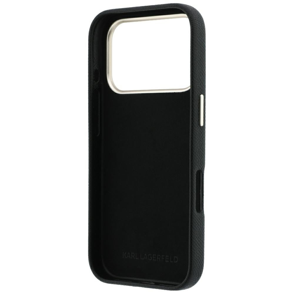 Dėklas Karl Lagerfeld Smooth Big Resin Signature Logo, skirtas iPhone 18 Pro / 17 Pro - Juodas -- iPhone 18 Pro / iPhone...