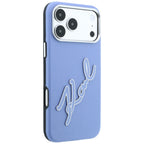 Dėklas Karl Lagerfeld Smooth Big Resin Signature Logo, skirtas iPhone 18 Pro / 17 Pro - Mėlynas -- iPhone 18 Pro / iPhone...