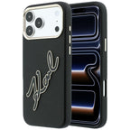 Dėklas Karl Lagerfeld Smooth Big Resin Signature Logo, skirtas iPhone 18 Pro Max / 17 Pro Max - Juodas -- iPhone 18 Pro...