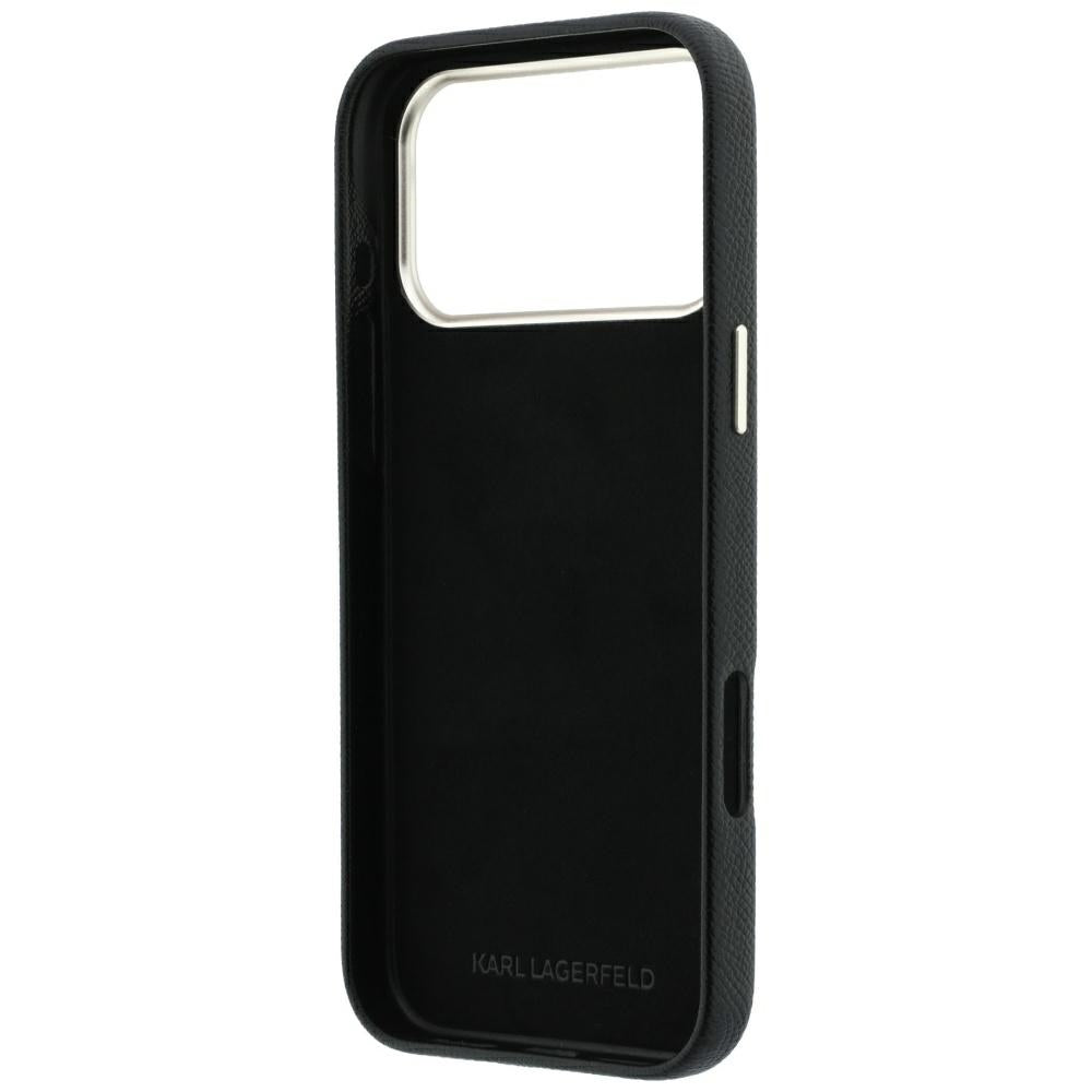 Dėklas Karl Lagerfeld Smooth Big Resin Signature Logo, skirtas iPhone 18 Pro Max / 17 Pro Max - Juodas -- iPhone 18 Pro...