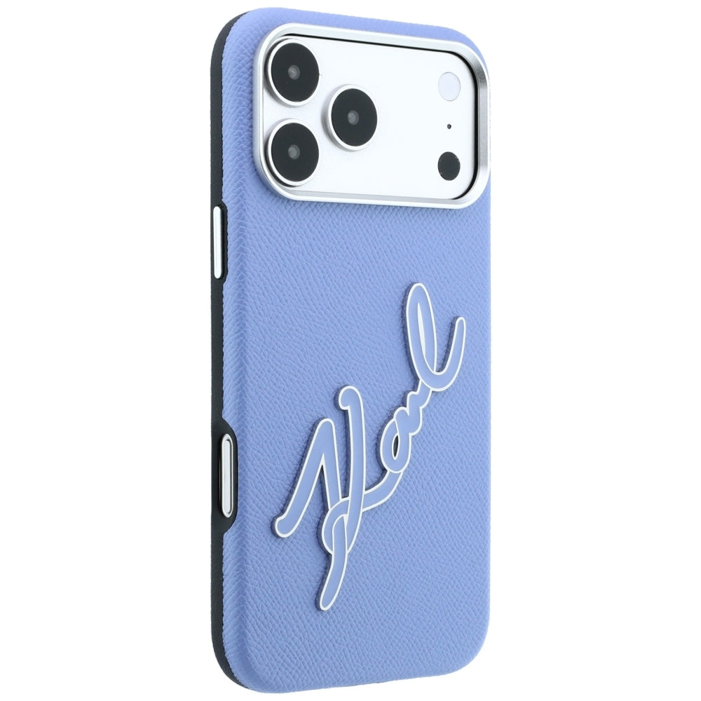 Dėklas Karl Lagerfeld Smooth Big Resin Signature Logo, skirtas iPhone 18 Pro Max / 17 Pro Max - Mėlyna -- iPhone 18 Pro...