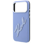Dėklas Karl Lagerfeld Smooth Big Resin Signature Logo, skirtas iPhone 18 Pro Max / 17 Pro Max - Mėlyna -- iPhone 18 Pro...