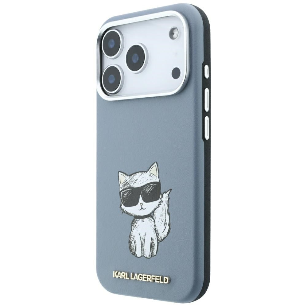 Dėklas Karl Lagerfeld Smooth Choupette Sketch MagSafe, skirtas iPhone 18 Pro Max / 17 Pro Max - Šviesiai mėlyna -- iPhone...