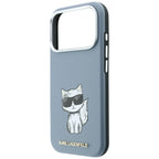Dėklas Karl Lagerfeld Smooth Choupette Sketch MagSafe, skirtas iPhone 18 Pro Max / 17 Pro Max - Šviesiai mėlyna -- iPhone...