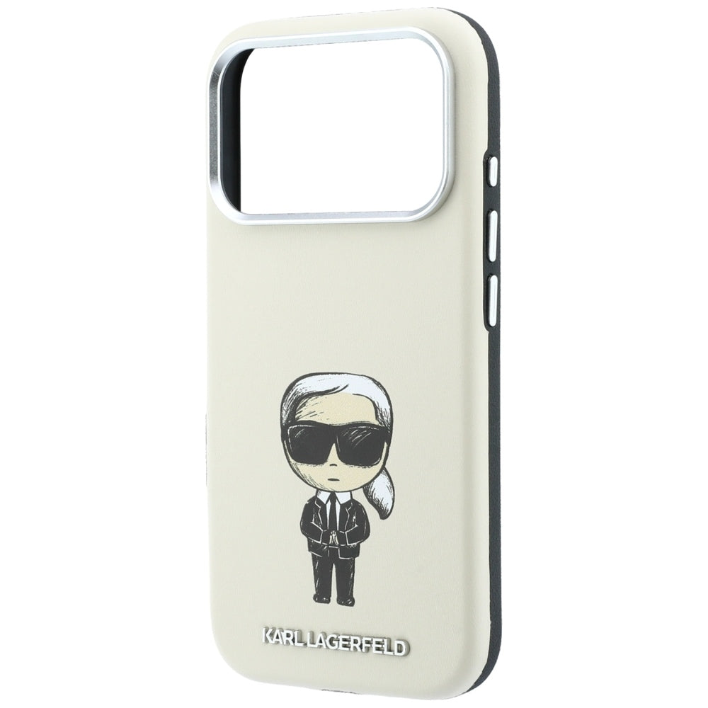 Dėklas Karl Lagerfeld Smooth Ikonik Sketch MagSafe, skirtas iPhone 18 Pro Max / 17 Pro Max - Smėlio -- iPhone 18 Pro Max...
