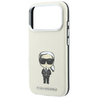 Dėklas Karl Lagerfeld Smooth Ikonik Sketch MagSafe, skirtas iPhone 18 Pro Max / 17 Pro Max - Smėlio -- iPhone 18 Pro Max...