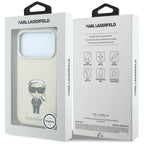 Dėklas Karl Lagerfeld Smooth Ikonik Sketch MagSafe, skirtas iPhone 18 Pro Max / 17 Pro Max - Smėlio -- iPhone 18 Pro Max...