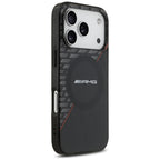 Dėklas AMG IML Double Layer Rhombs MagSafe telefonui iPhone 18 Pro / 17 Pro - juodas ir raudonas -- iPhone 18 Pro /...