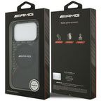 Dėklas AMG IML Double Layer Rhombs MagSafe telefonui iPhone 18 Pro / 17 Pro - juodas ir raudonas -- iPhone 18 Pro /...