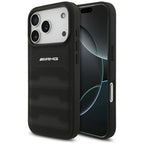 Dėklas Mercedes AMG Leather Debossed Lines, skirtas iPhone 18 Pro / 17 Pro - juodas -- iPhone 18 Pro / iPhone 17 Pro