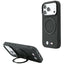 Dėklas BMW Kevlar Ring Stand 360 MagSafe, skirtas iPhone 18 Pro / 17 Pro - Juodas -- iPhone 18 Pro / iPhone 17 Pro