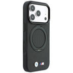 Dėklas BMW Kevlar Ring Stand 360 MagSafe, skirtas iPhone 18 Pro / 17 Pro - Juodas -- iPhone 18 Pro / iPhone 17 Pro