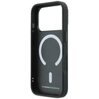 Dėklas BMW Kevlar Ring Stand 360 MagSafe, skirtas iPhone 18 Pro / 17 Pro - Juodas -- iPhone 18 Pro / iPhone 17 Pro